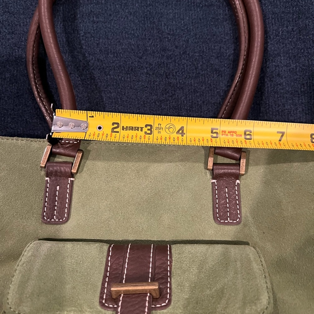 NWOT - RARE Vintage Eddie Bauer Leather Suede Purse - Picture 15 of 16